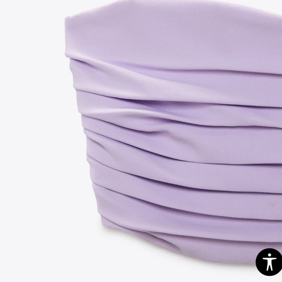 BUSTIER CROP TOP AND SKIRT crop top was $ 39.90 and skirt 49.90 - Picture 10 of 16